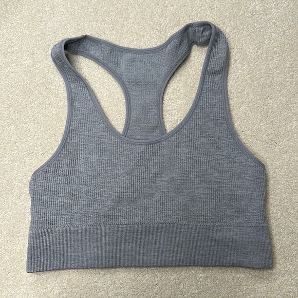 Honeydew: Gray Racerback Bra - Picture 1 of 6